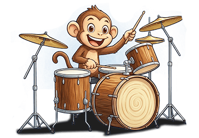 Monkey Drummer